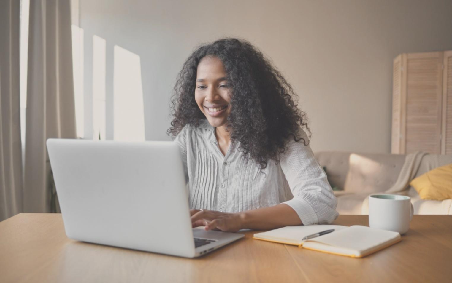 Person organizing budget categories and expense tracking